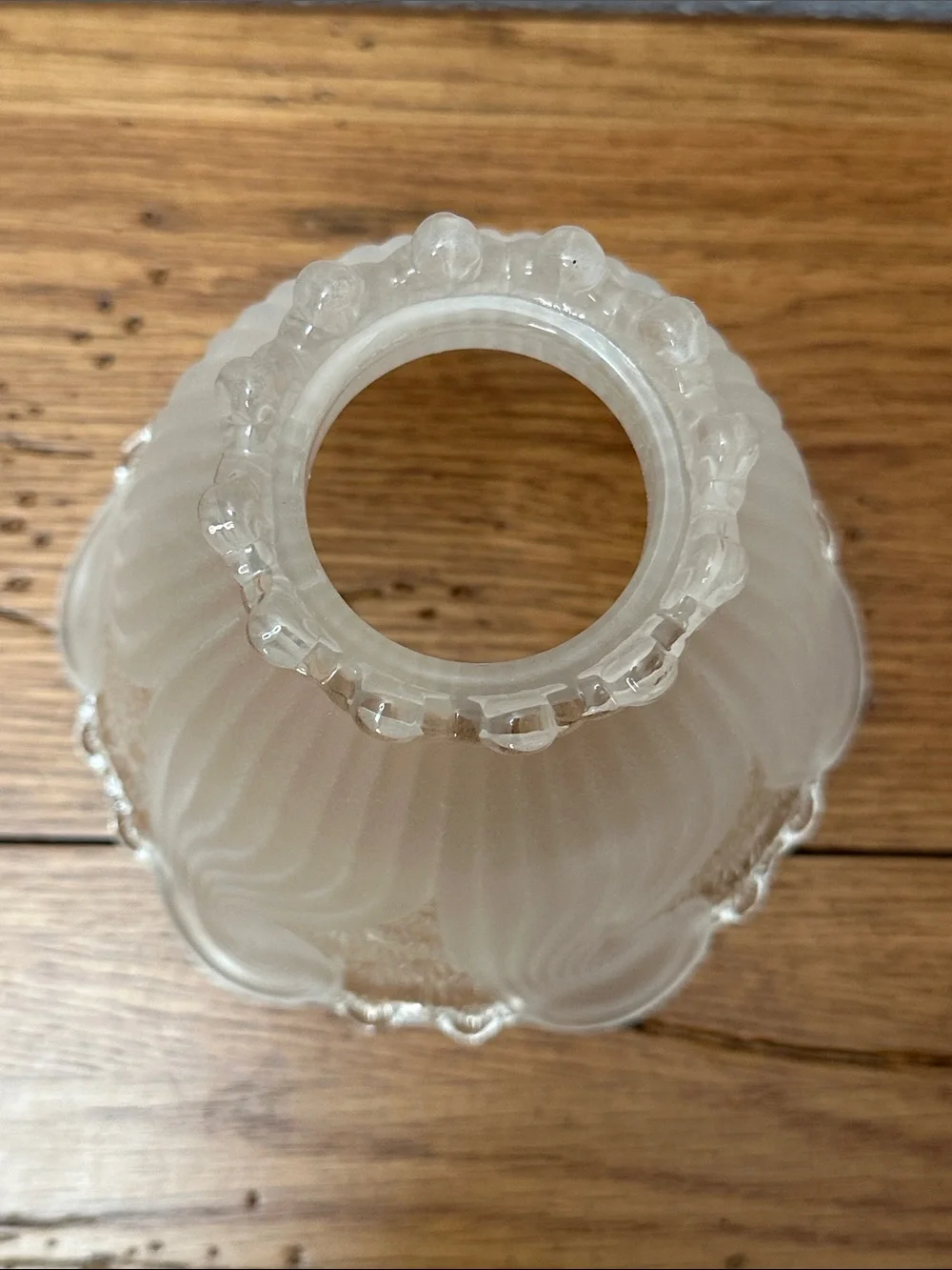 PartyLite Clairmont Tealight Fairy Lamp P0373 Vintage - Frosted White Glass